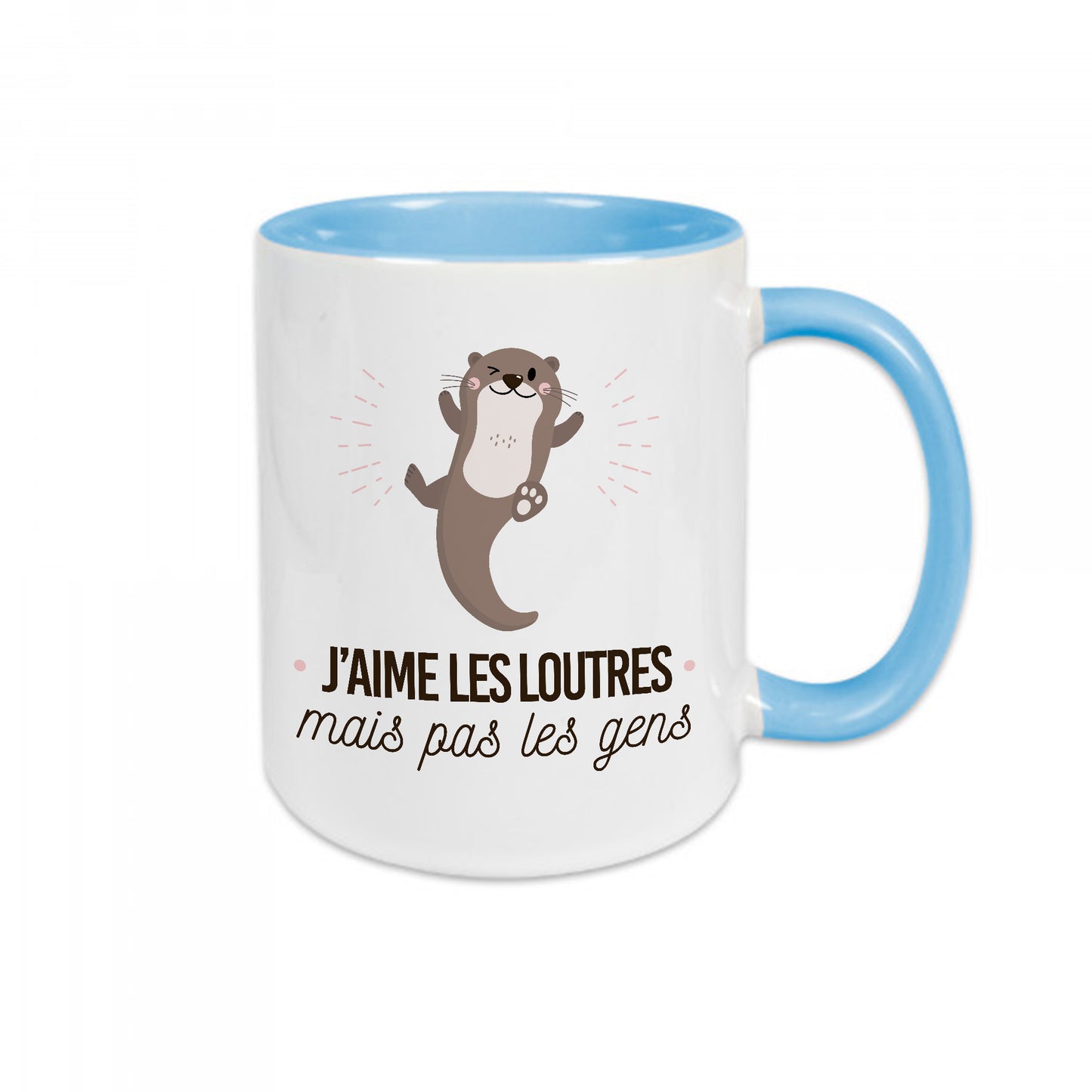 Mug céramique J'aime les loutres mais pas les gens