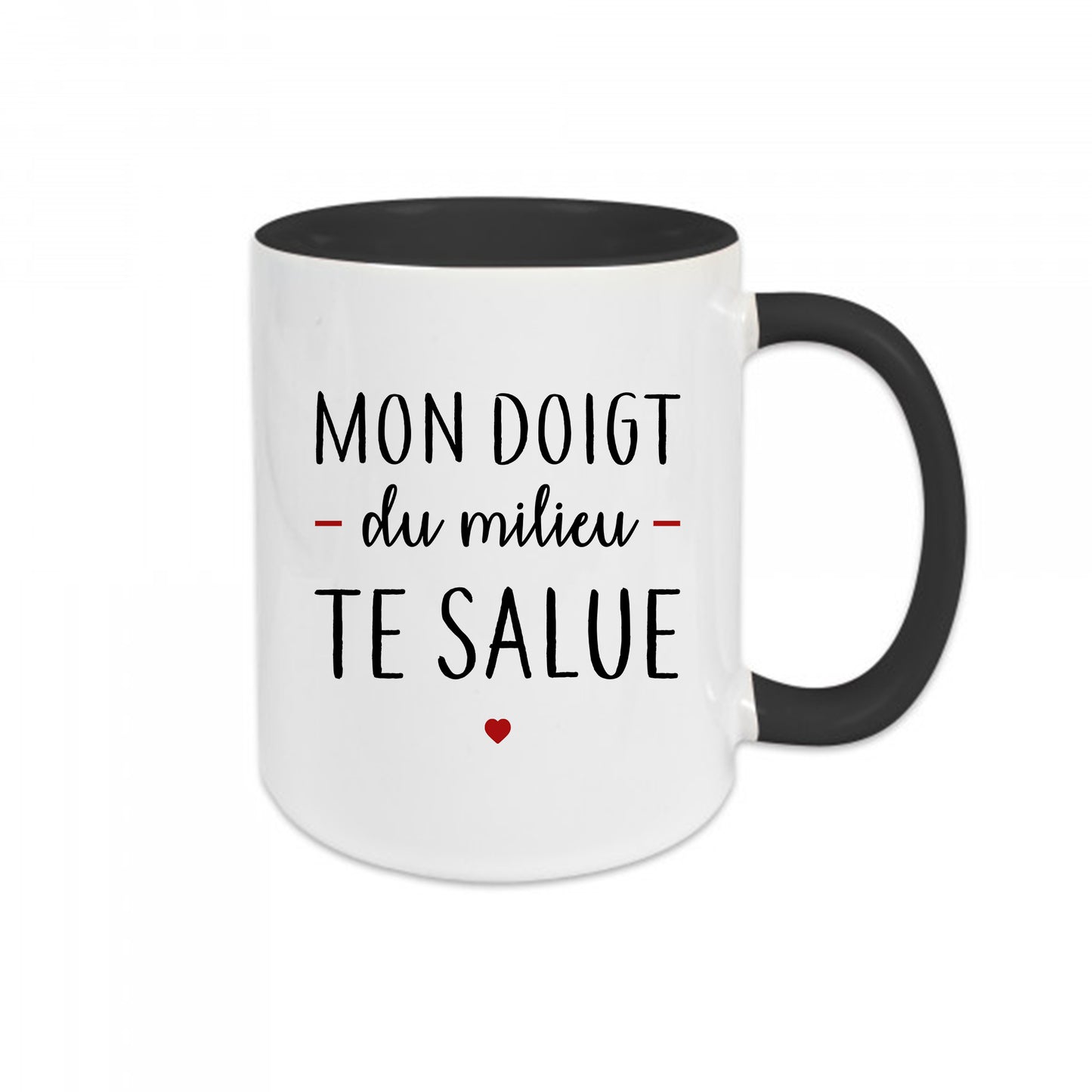 Mug céramique Mon doigt du milieu te salue