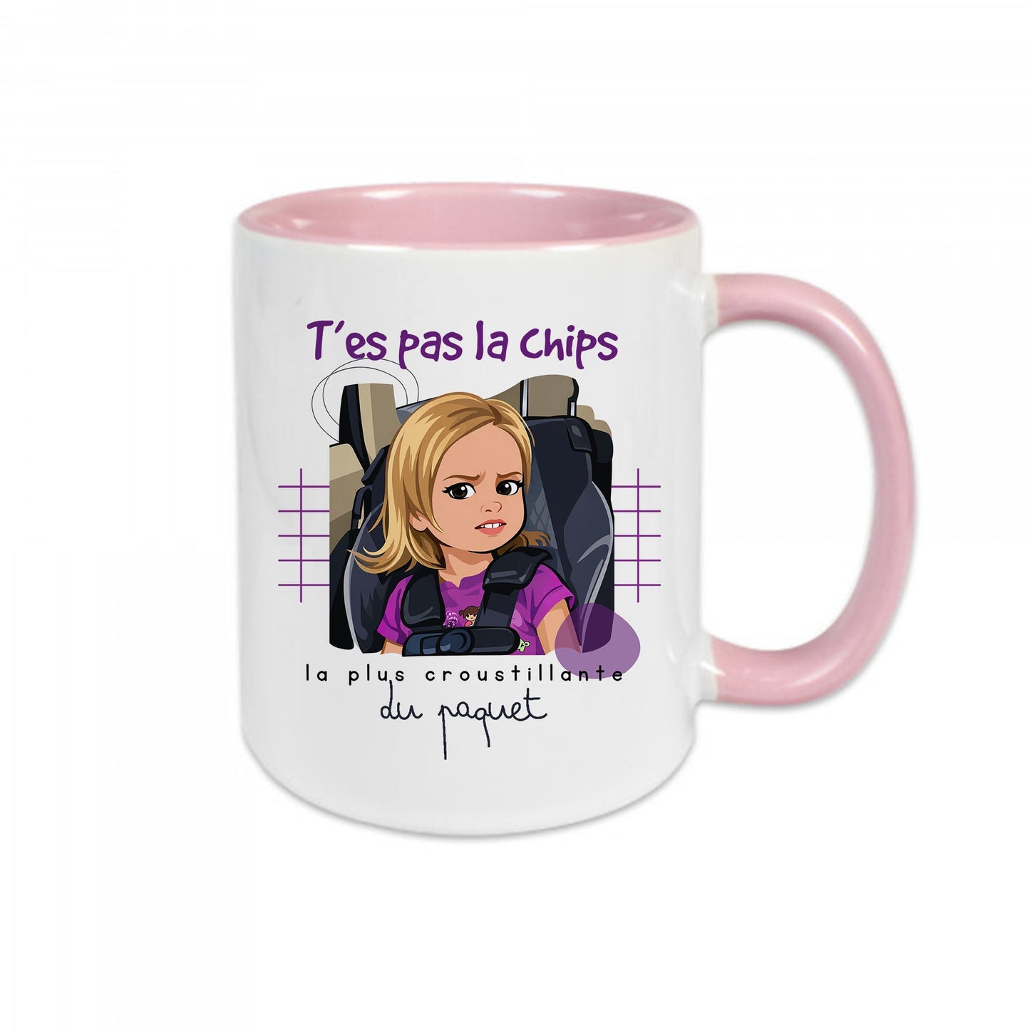 Mug céramique T'es pas la chips la plus croustillante du paquet Encre et Créations