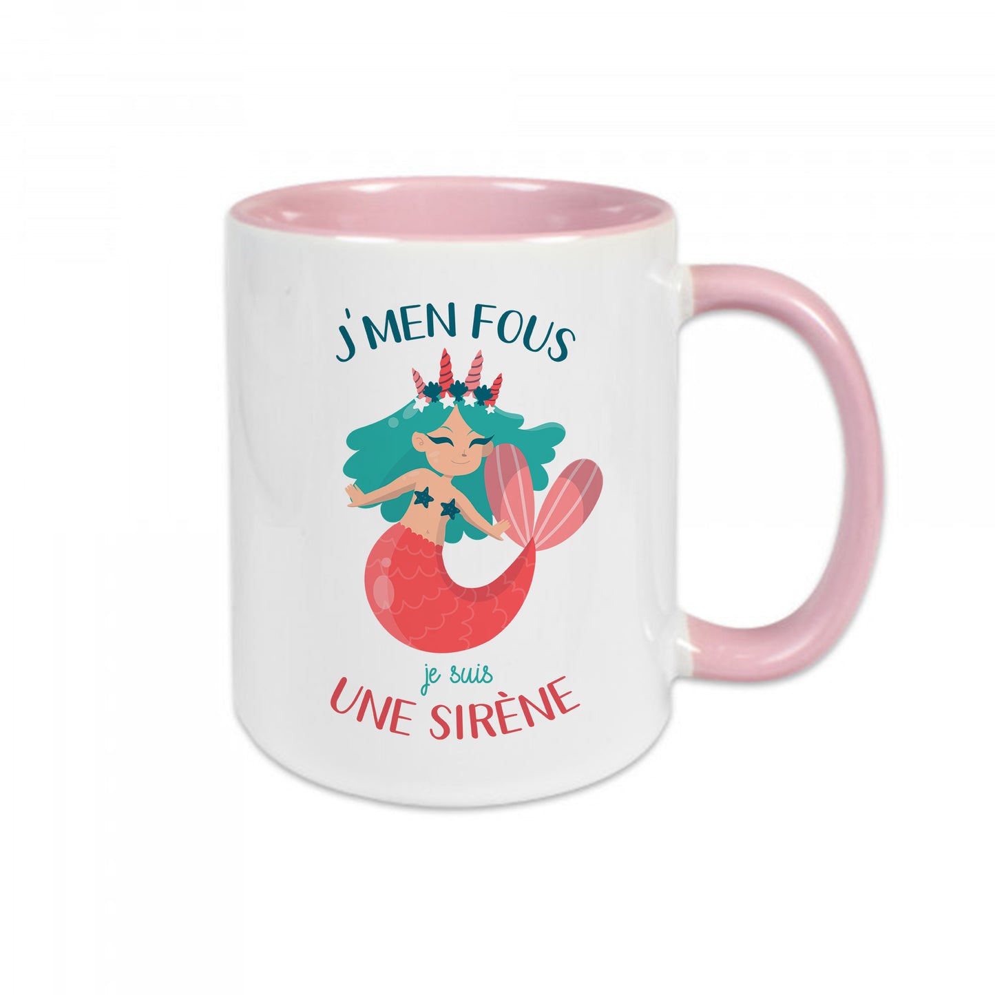 Mug céramique J'men fous je suis une sirène