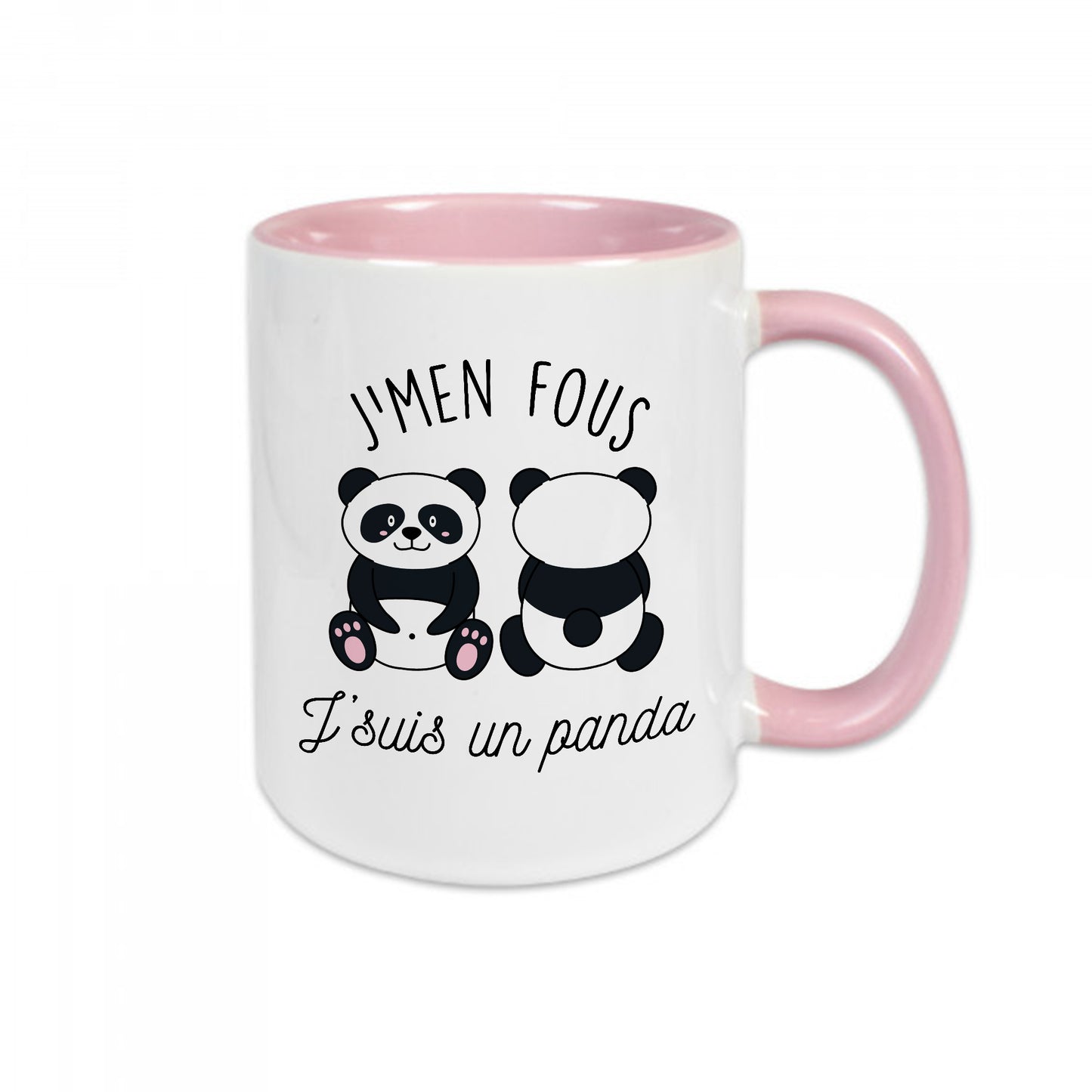 Mug céramique J'men fous j'suis un panda