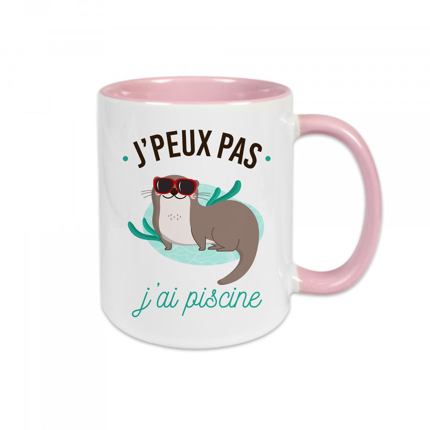 Mug céramique J'peux pas j'ai piscine