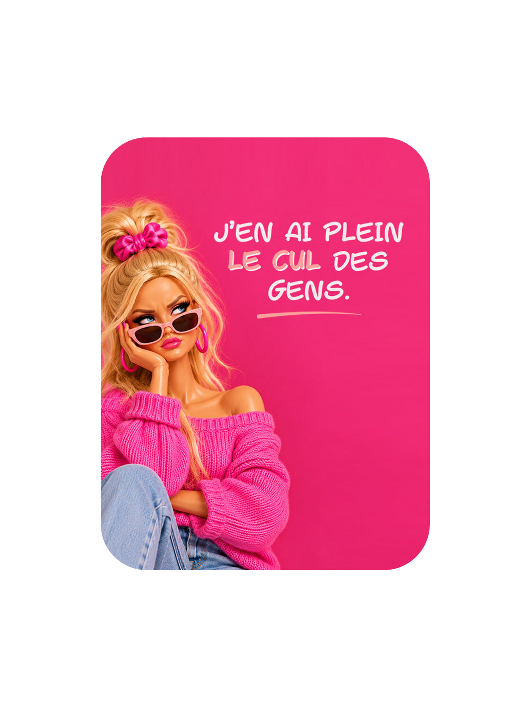 Aimant J’en ai plein le cul des gens Encre et Créations