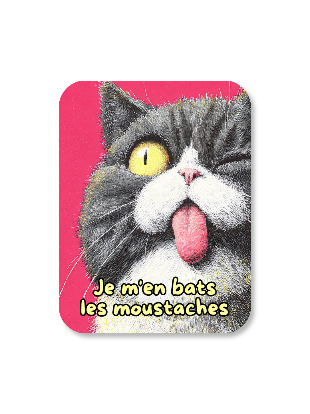 Aimant Je m'en bats les moustaches