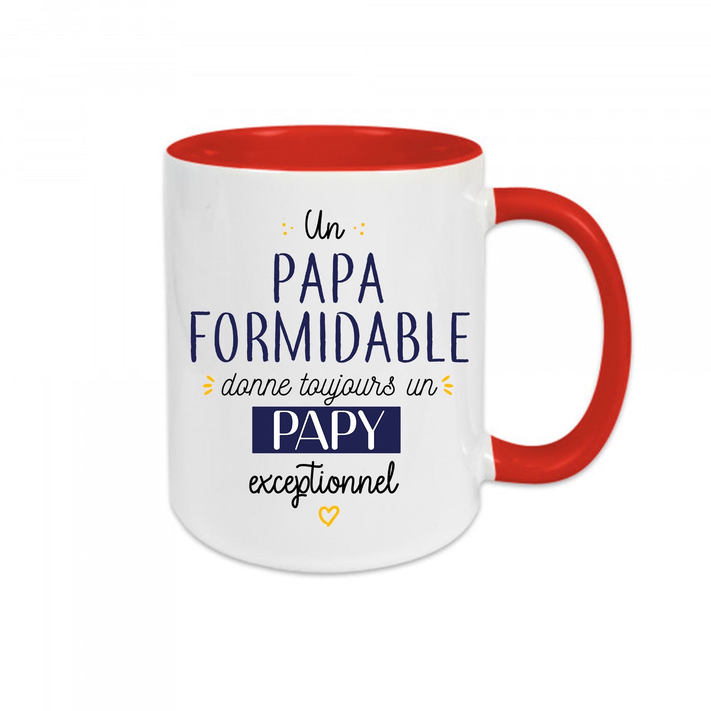 Mug céramique Un papa formidable donne toujours un papy exceptionnel Encre et Créations