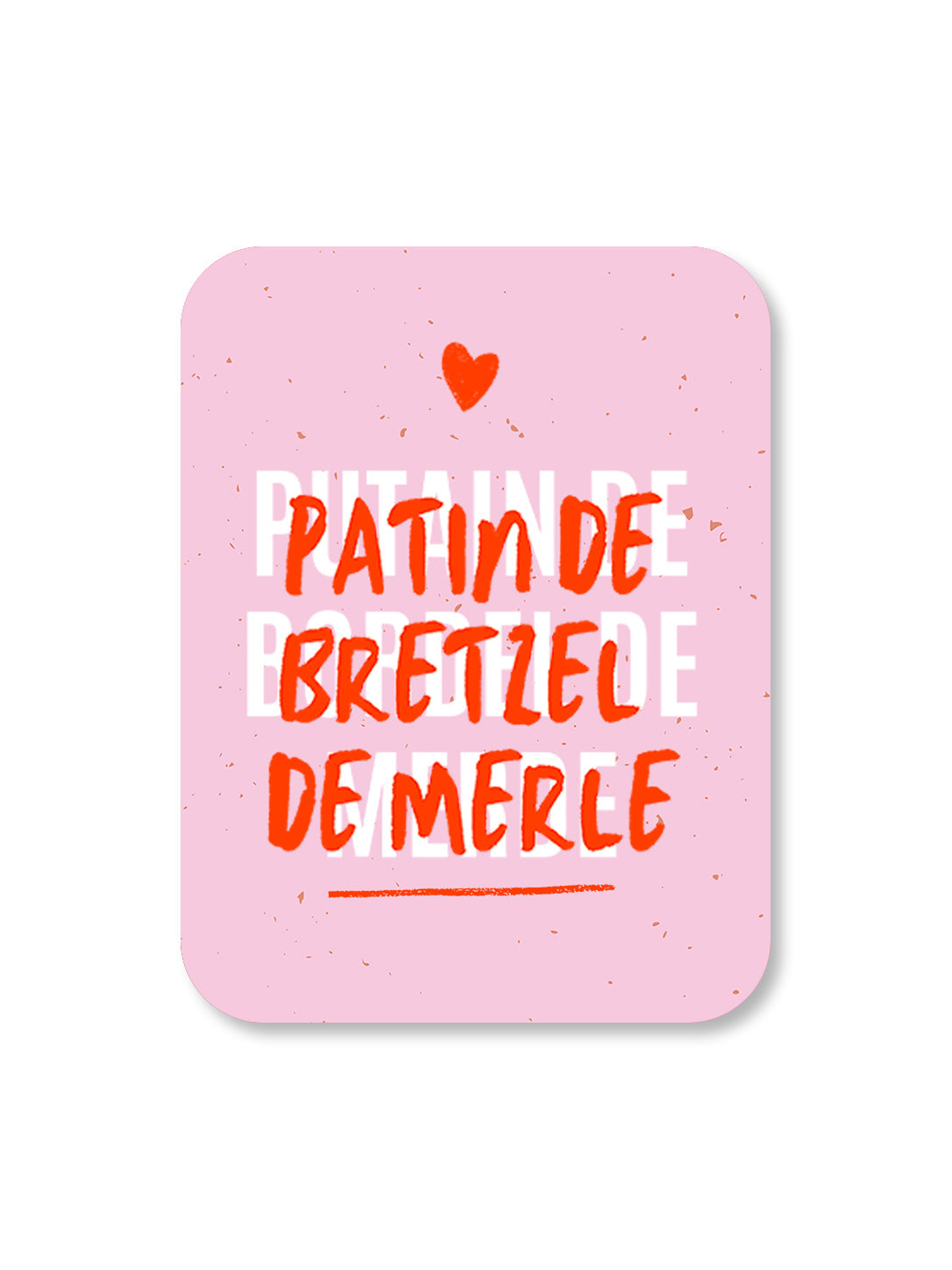 Aimant Patin de bretzel de merle Encre et Créations