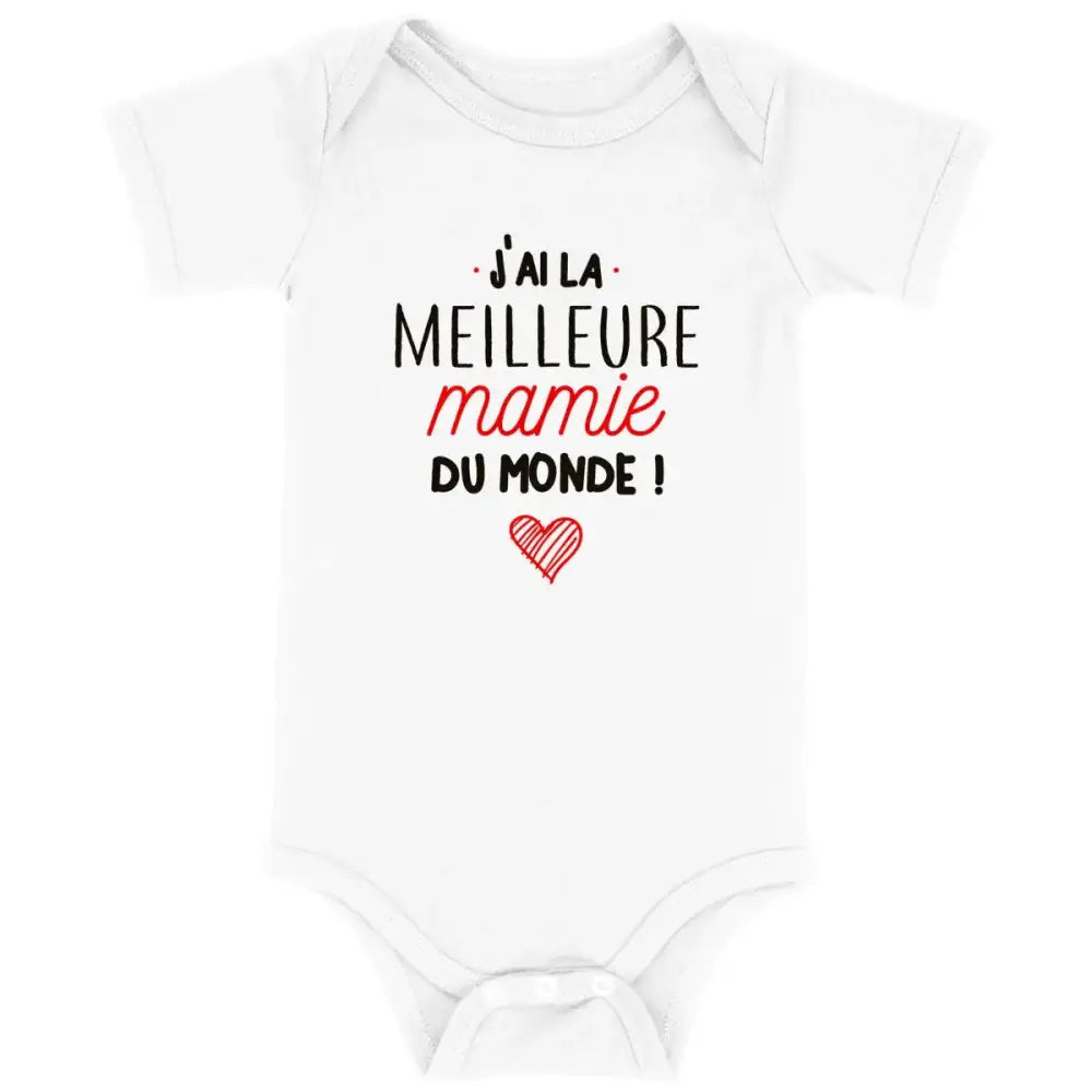 Body bébé J'ai la meilleure mamie du monde