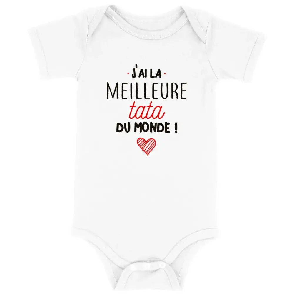 Body bébé J'ai la meilleure tata du monde