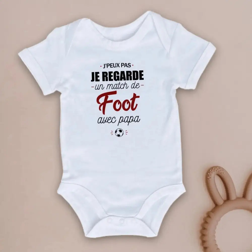 Body bébé Le foot avec papa