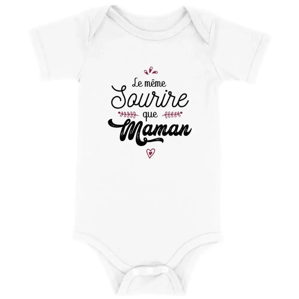 Body bébé Le même sourire que maman