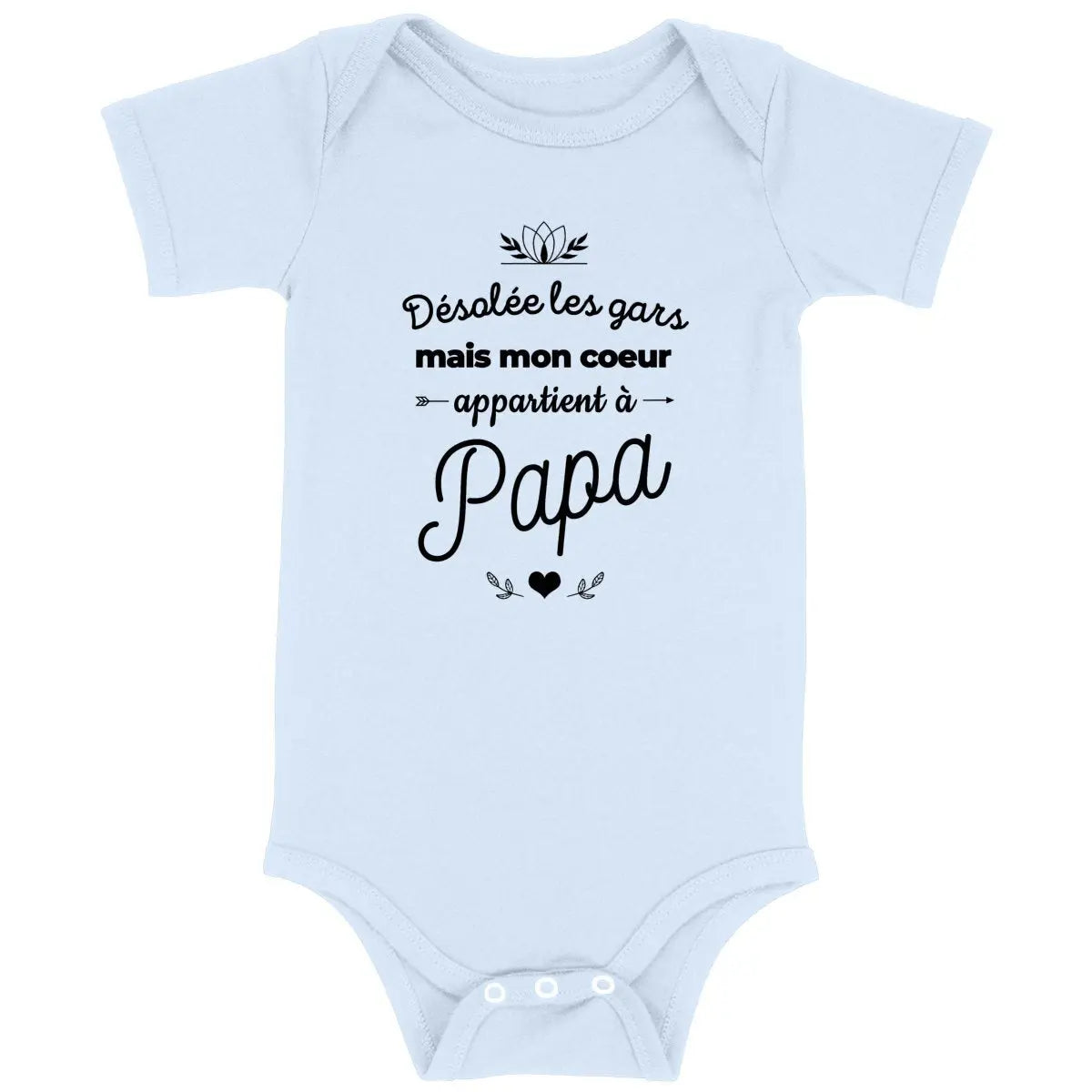 Body bébé Mon cœur appartient à papa