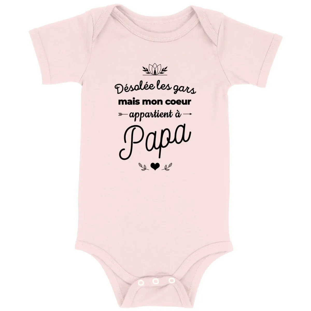 Body bébé Mon cœur appartient à papa