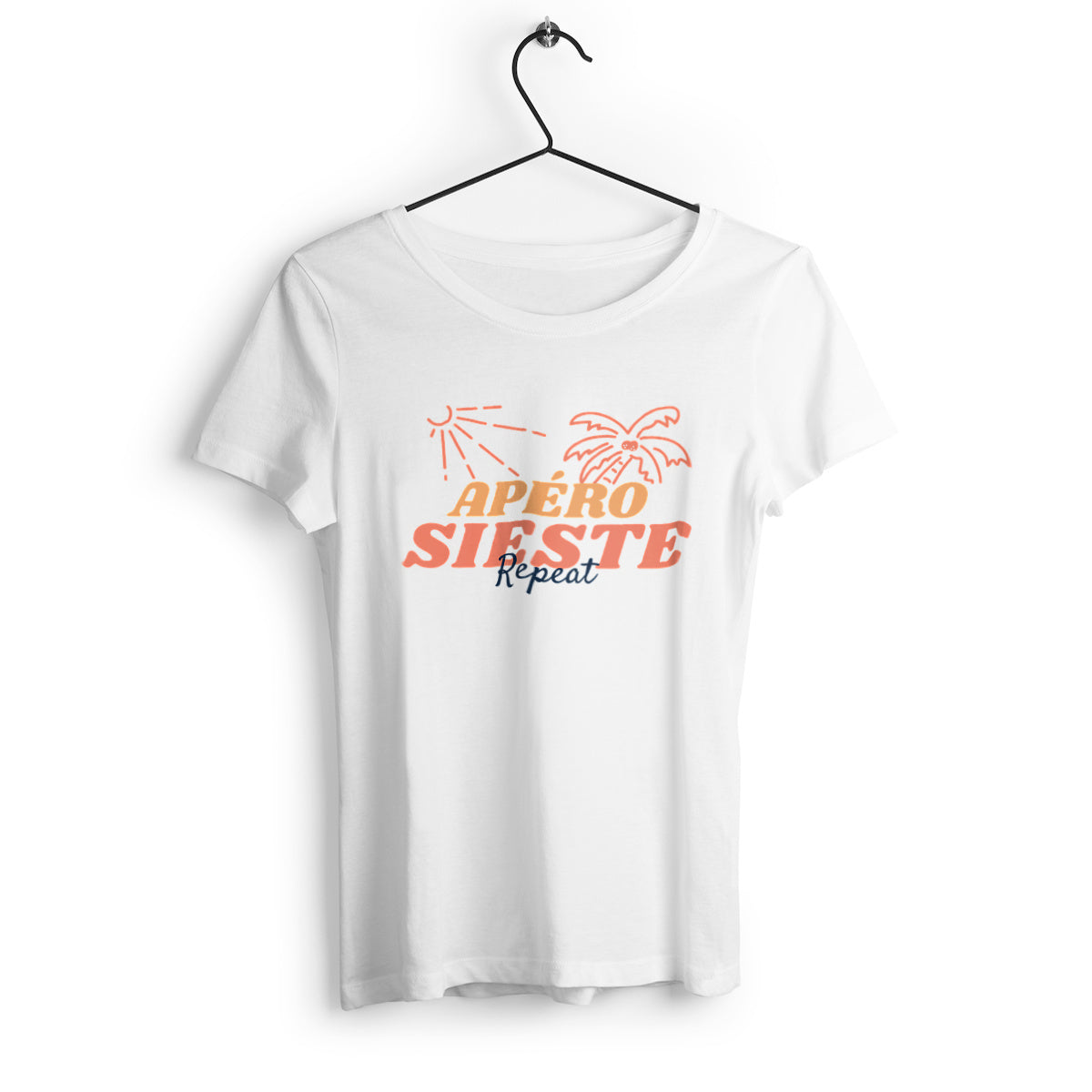 T-shirt femme Apéro sieste repeat