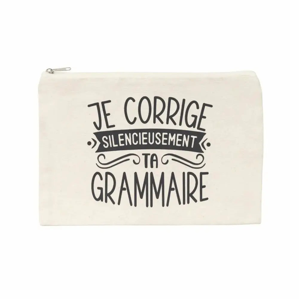 Jolie pochette Je corrige silencieusement ta grammaire