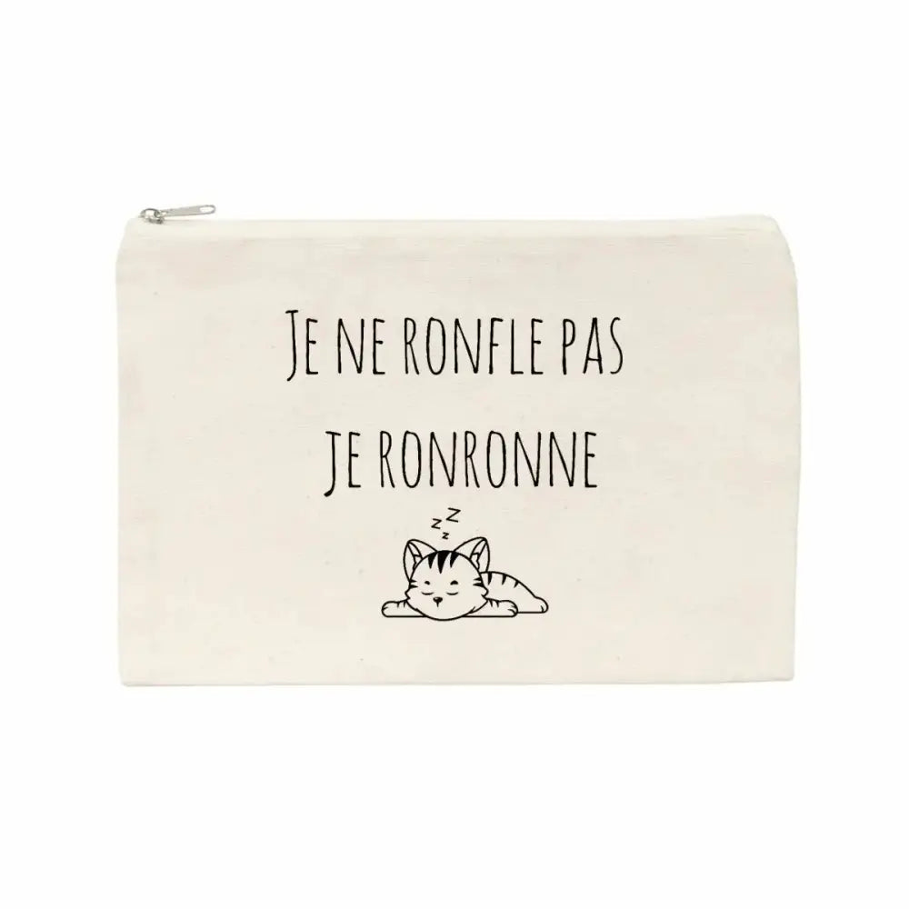 Jolie pochette Je ne ronfle pas je ronronne
