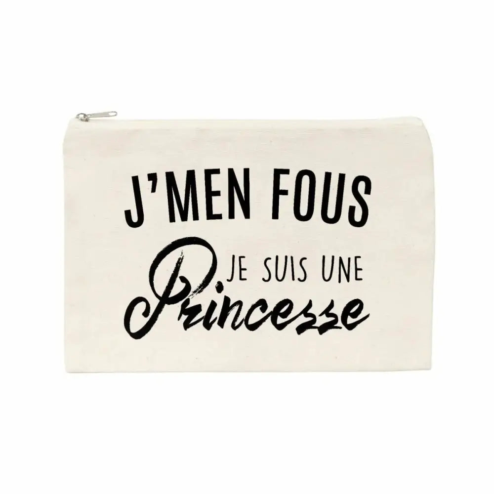 Jolie pochette J'men fous j'suis une princesse