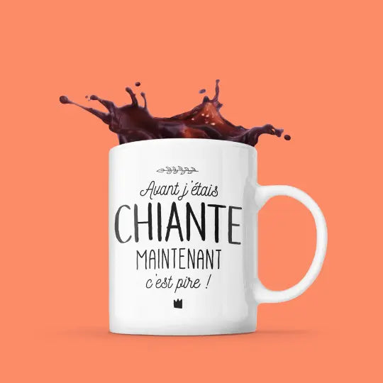 Mug céramique - Avant j’était chiante! Blanc - Mugs