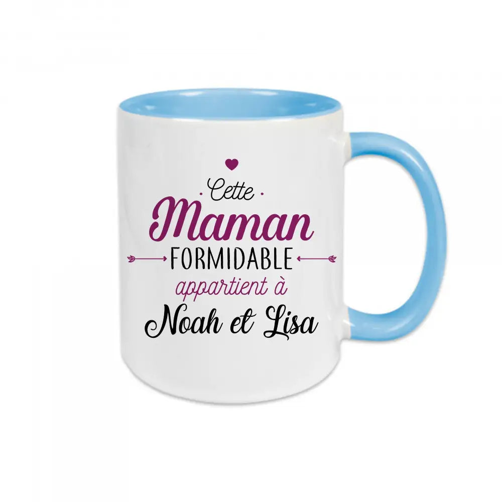 Mug céramique Cette maman formidable appartient à ( personnalisable ) Encre et Créations
