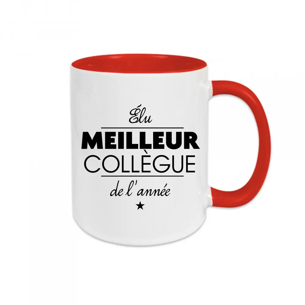 Mug céramique Élu meilleur collègue de l'année