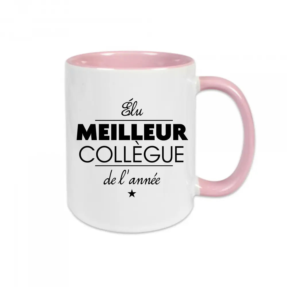 Mug céramique Élu meilleur collègue de l'année