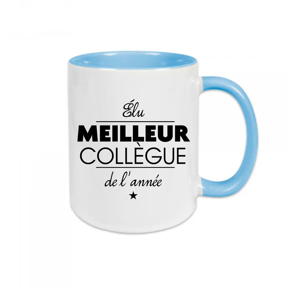 Mug céramique Élu meilleur collègue de l'année