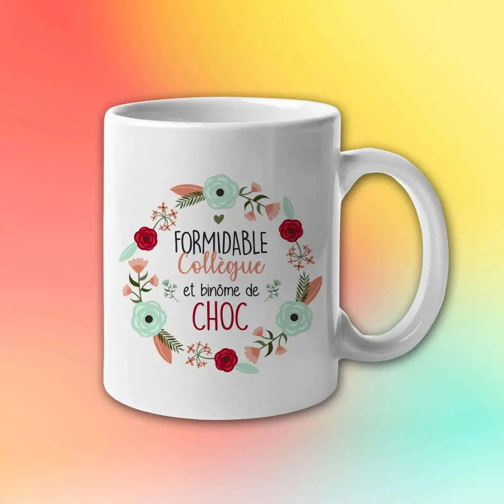 Mug céramique Formidable collègue et binôme de choc