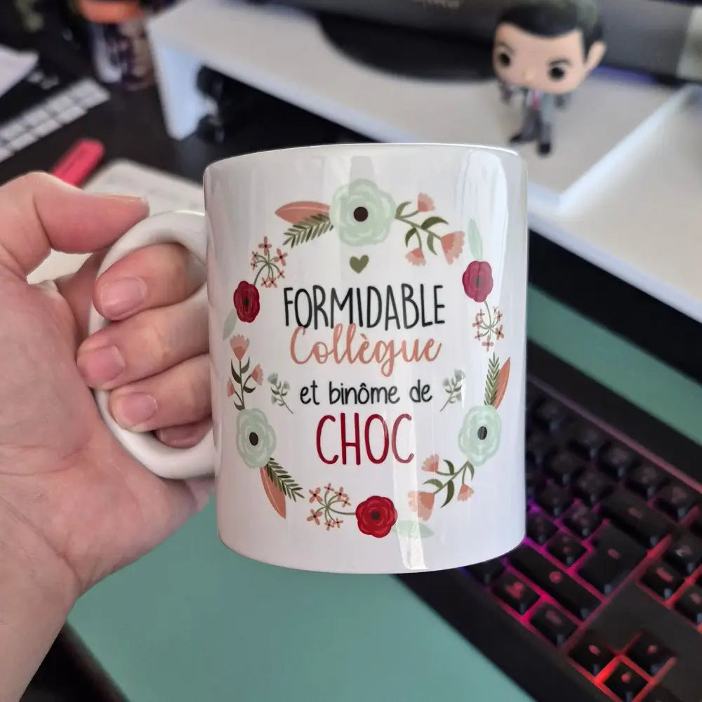 Mug céramique Formidable collègue et binôme de choc
