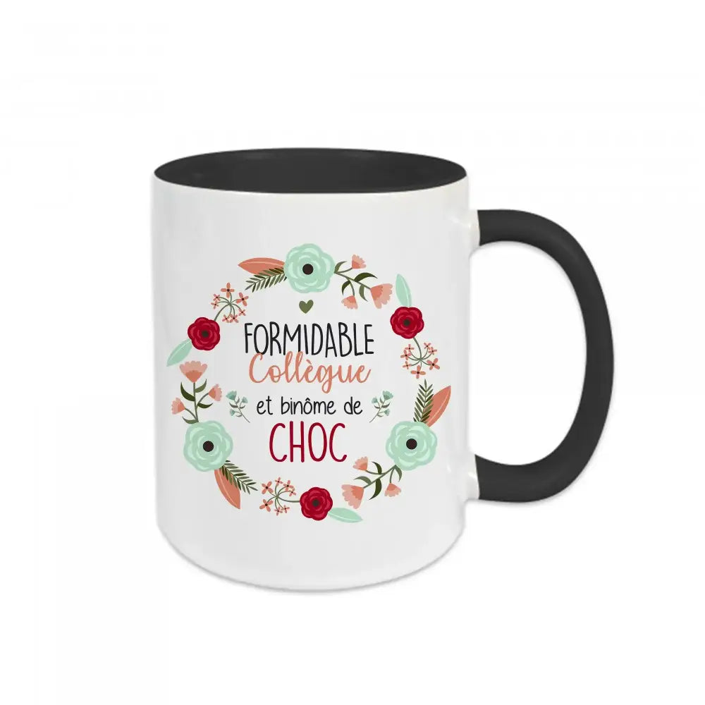 Mug céramique Formidable collègue et binôme de choc Encre et Créations