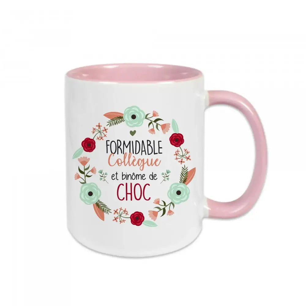 Mug céramique Formidable collègue et binôme de choc Encre et Créations