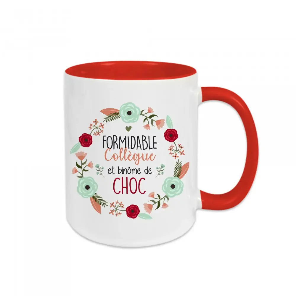 Mug céramique Formidable collègue et binôme de choc Encre et Créations