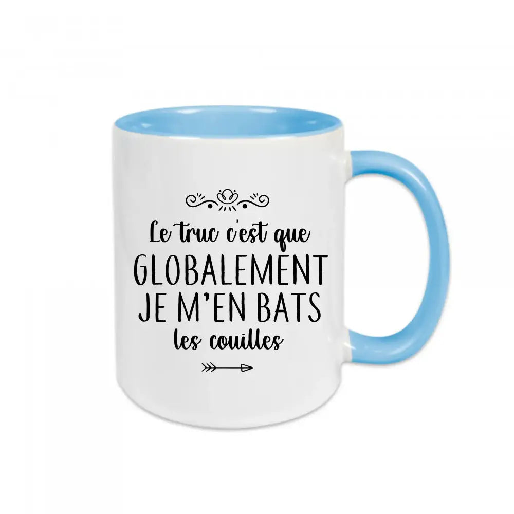 Mug céramique Globalement je m'en bats les couilles Encre et Créations