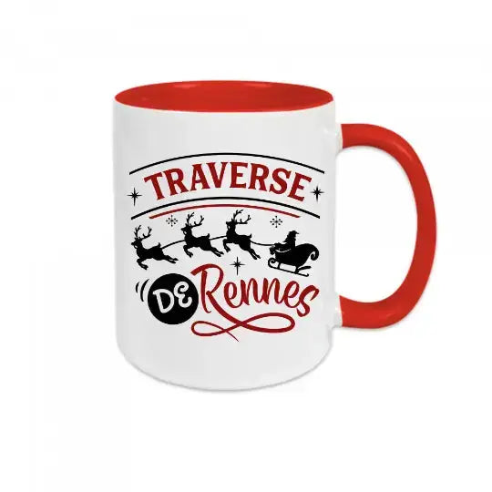 Mug céramique imprimé Traverse de rennes Encre et Créations