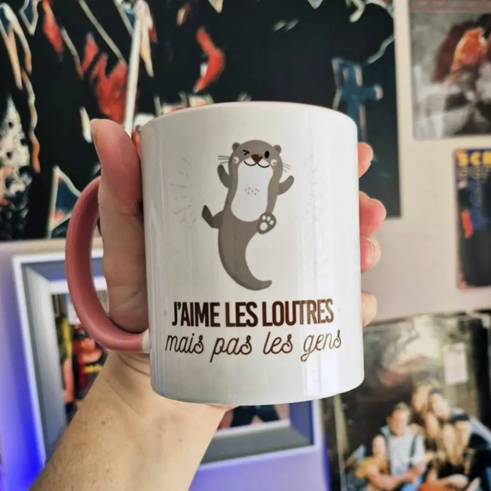 Mug céramique - J'aime les loutres, mais pas les gens