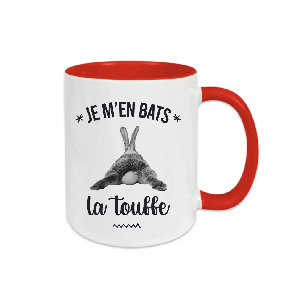 Mug céramique Je m'en bats la touffe Encre et Créations