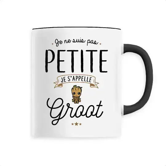 Mug céramique - Je s’appelle Groot - Noir - Mugs