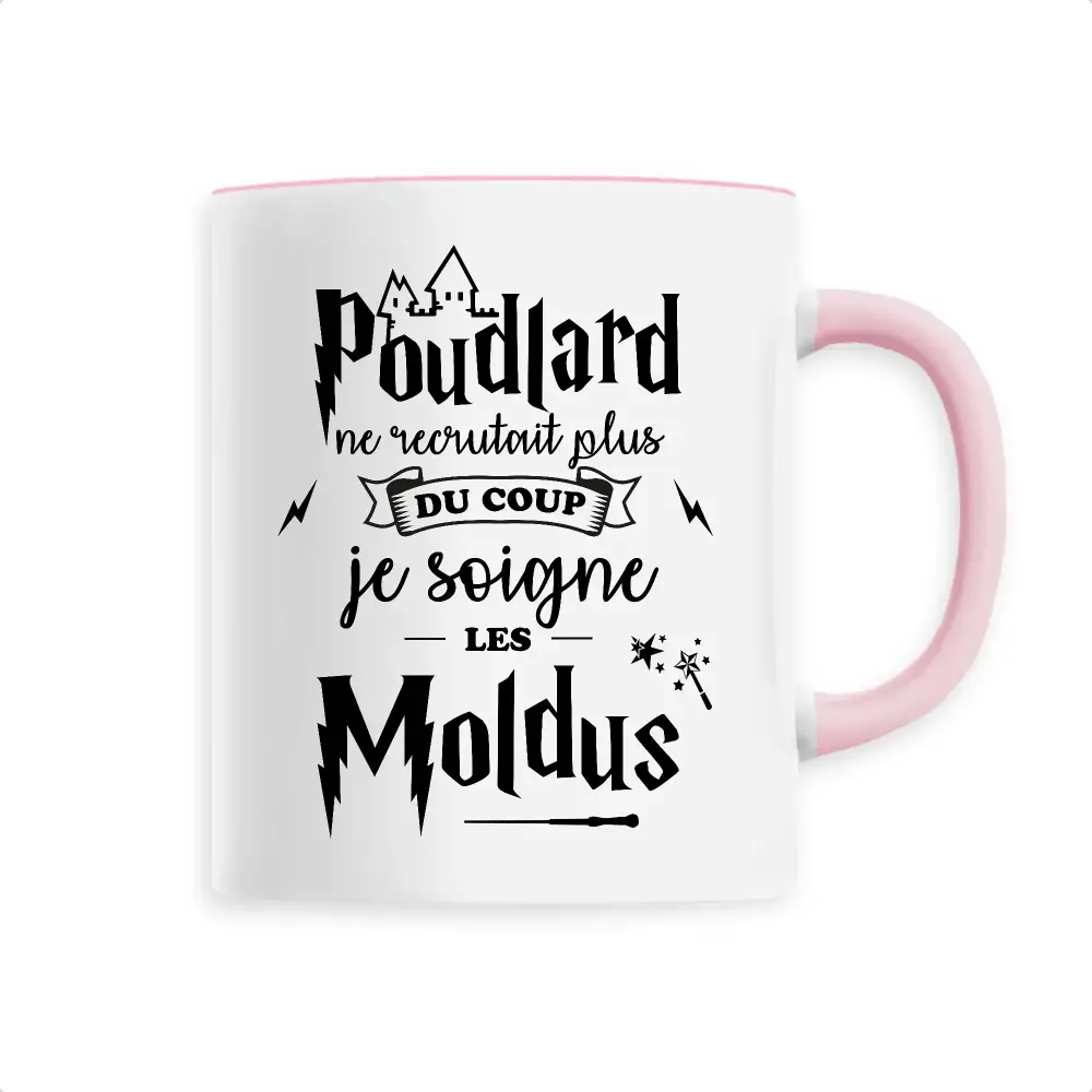 Mug céramique - Je soigne les moldus - Rose - Mugs