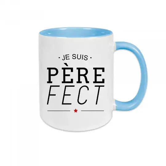 Mug céramique - Je suis Père-Fect - Bleu - Mugs