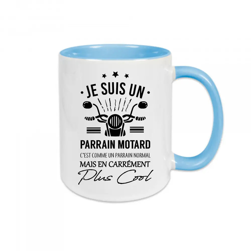 Mug céramique Je suis un papa motard personnalisable