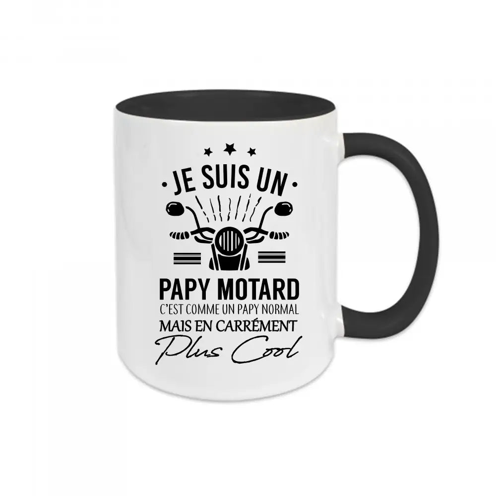 Mug céramique Je suis un papa motard personnalisable