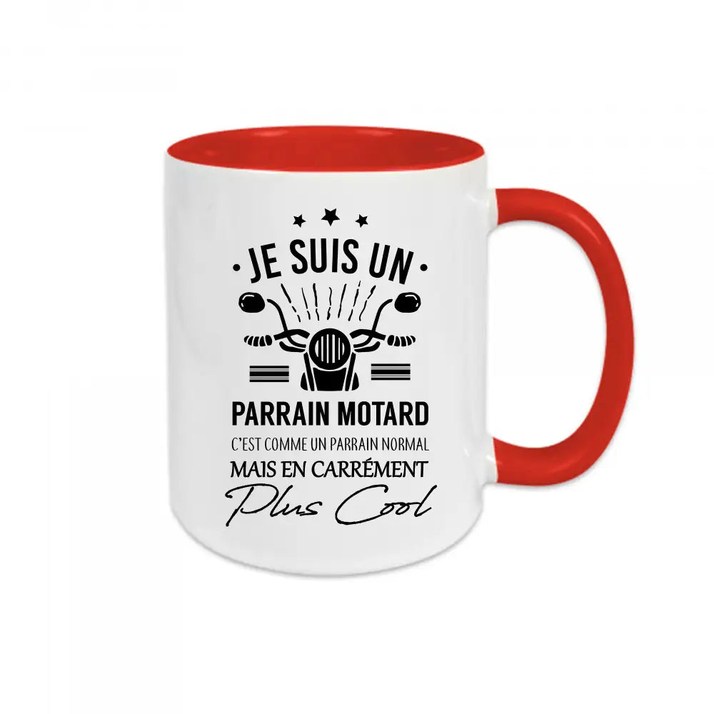 Mug céramique Je suis un papa motard personnalisable