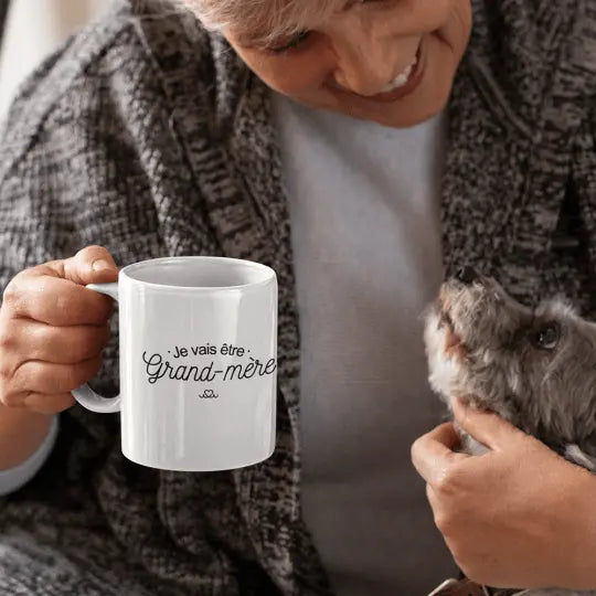 Mug céramique - Je vais être mamie - Blanc - Mugs
