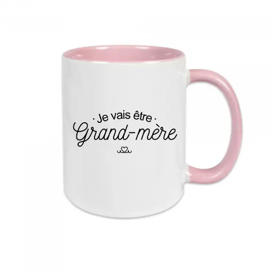 Mug céramique - Je vais être mamie - Rose - Mugs