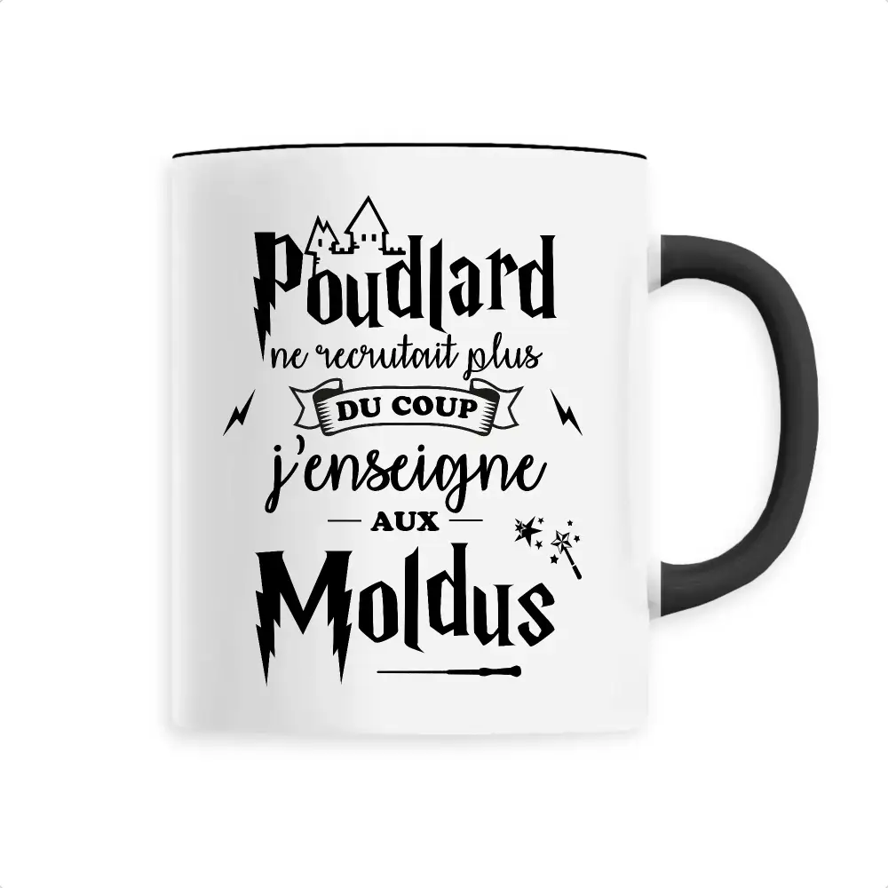 Mug céramique - J’enseigne aux moldus - Noir - Mugs