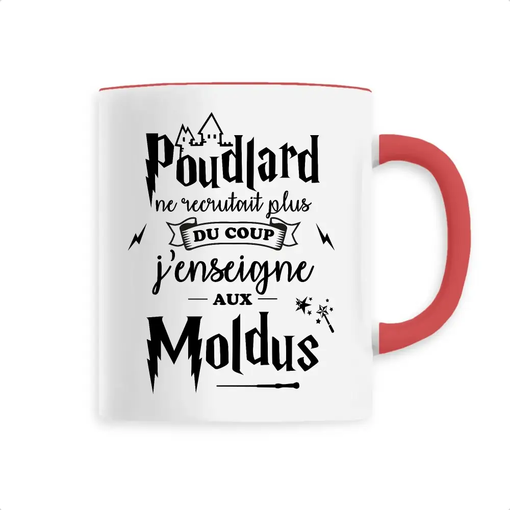 Mug céramique - J’enseigne aux moldus - Rouge - Mugs