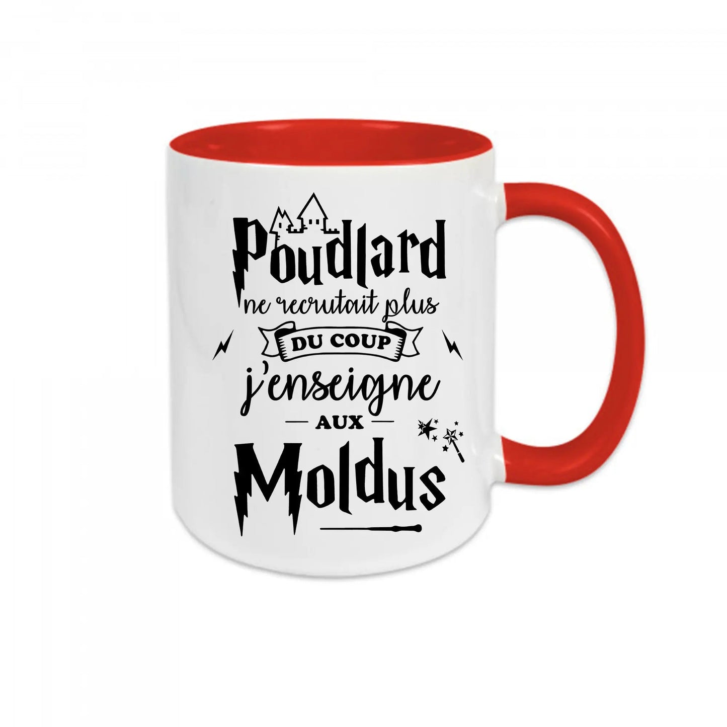 Mug céramique - J’enseigne aux moldus - Rouge - Mugs