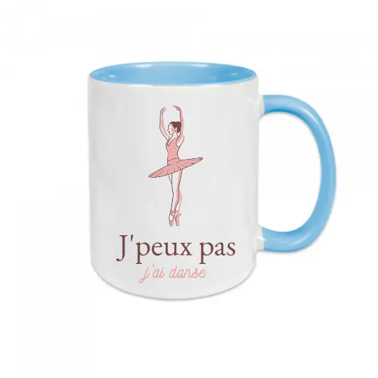 Mug céramique - J’peux pas j’ai danse - Bleu - Mugs
