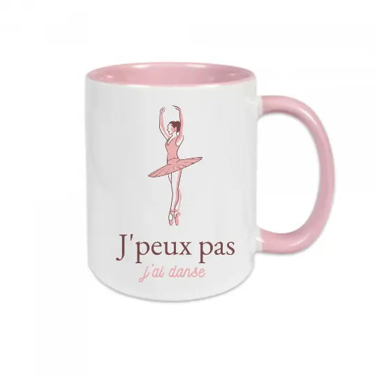 Mug céramique - J’peux pas j’ai danse - Rose - Mugs