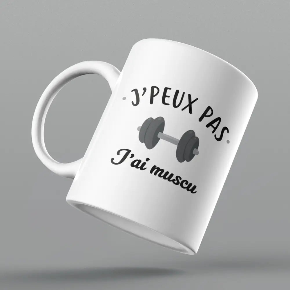 Mug céramique J'peux pas j'ai muscu