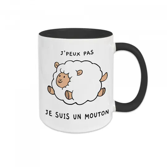 Mug céramique - J’peux pas je suis un mouton - Mugs