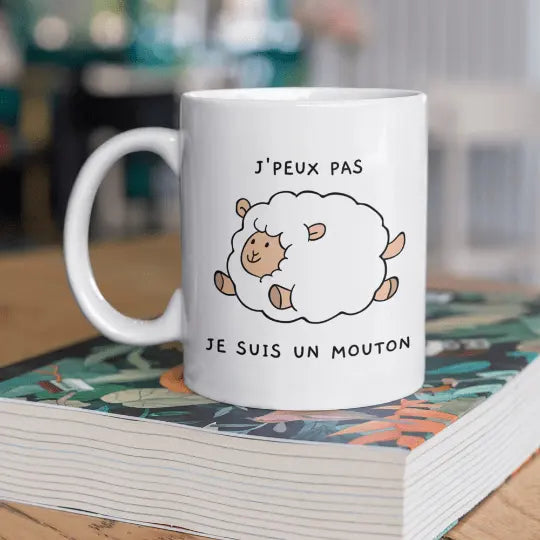 Mug céramique - J’peux pas je suis un mouton - Mugs